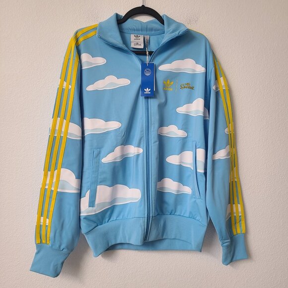 Adidas x Simpsons Firebird Cloud Track Jacket IM8031 Size M Blue